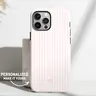 NEW ARRIVAL! Personalized Pink Striped Protective Phone Cover for iPhone 18 Pro - iPhone 18 Pro Max, Custom Monogram Aesthetic Casing, Premium TPU/PC Shockproof Custom Fit Covers, Crisp UV/DTF Print Preppy Coastal Accessory