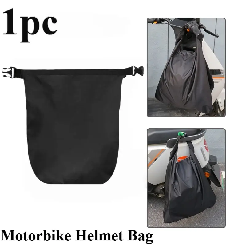 1PC Motorcycle Polyester Helmet Bag, Luggage Storage Pouch, Portable Travel Gear for Riders, Convenient Motorcycle Equipment Pack
