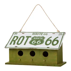Glitzhome Route 66 Birdhouse Hotel