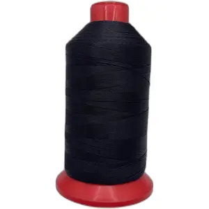 Bonded Nylon Sewing Thread #92 T90 1850yds for Outdoor, Upholstery (Black)