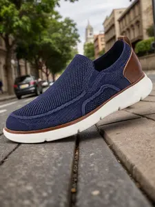 Lightweight Elastic Breathable Athletic Running Shoes, Sporty Low Top Sneakers, Workout Sneakers, Striped Pattern, Spandex Material, All Seasons