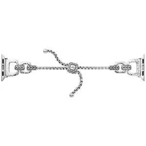 JAI Sterling Silver Adjustable Apple Watch Strap