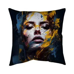 Begin Home Decor 5541-2626-FI108 26 x 26 in. Sensual Tornado - Contemporary Poly Twill Throw Pillow - Home