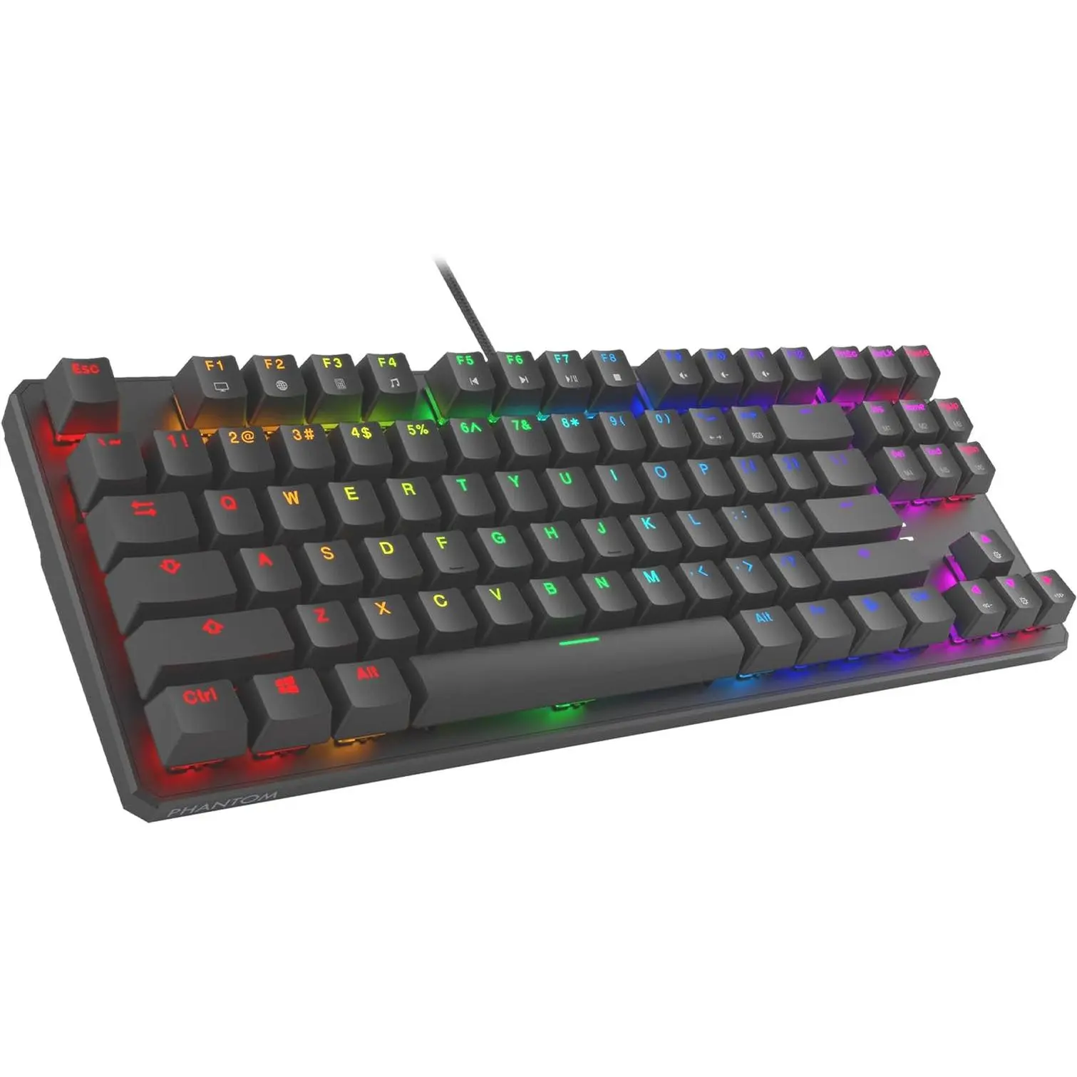 Phantom 87 Key Mechanical Keyboard, RGB Led, Outemu RED Switch