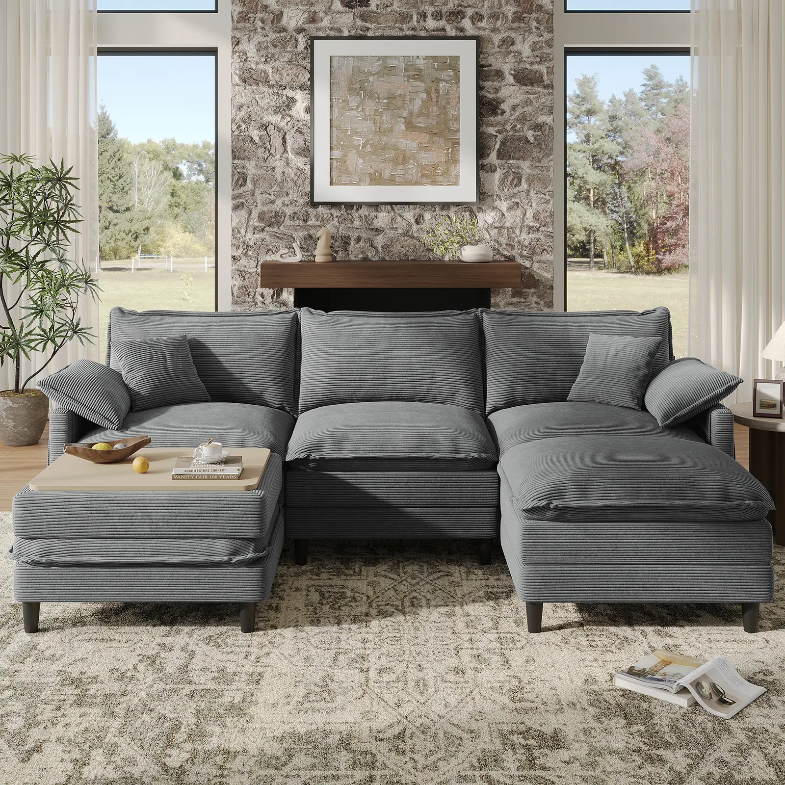 108''U Gray