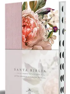 Biblia Reina Valera 1960 letra grande. Tela rosada con flores, manual con índice / Spanish Bible RVR 1960, Large Print, Pink Floral Cloth with Index (Spanish Edition)