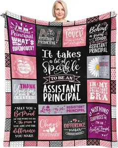 Assistant Principal Gifts for Women, Assistant Principal Appreciation Gifts, Gifts for Assistant Principals, Vice Principal Gifts for Women, Assistant Principals Week Gift Throw Blanket 60"x50"