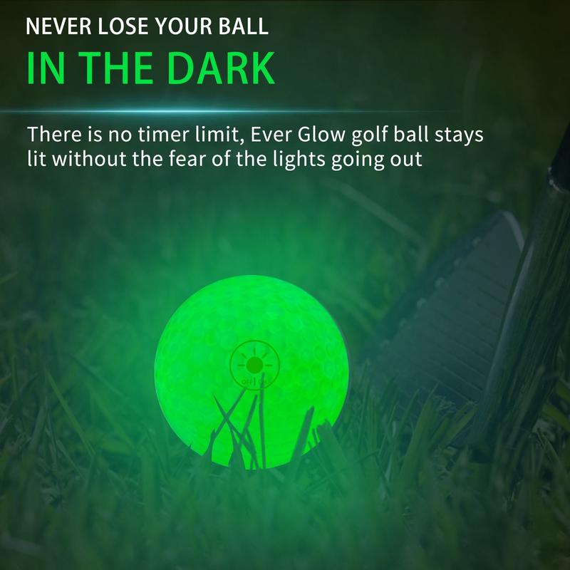 MYKUJA 6pcs Golf Light-controlled Balls, Premium Rubber Material, Flashlight Controlled Switch, Perfect Night Golf Accessory, Fun Gift for Golf Lover