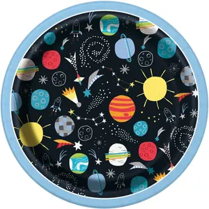 Space Party Cake Plates
