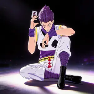 Anime Hunter x Hunter Hisoka Figure 13cm GK Statue Collectible Model Toy Desktop Ornament for Fans Home Dec...