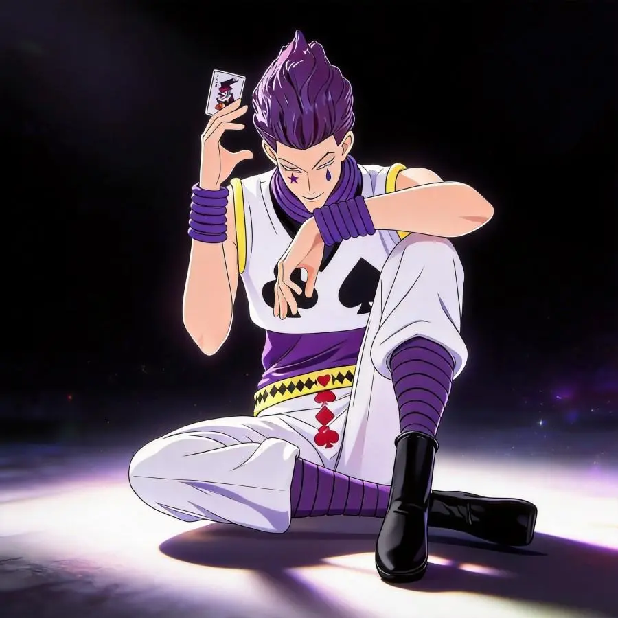 Anime Hunter x Hunter Highly Detailed Hisoka Character GK Statue, 13cm Art Toy Collectible Model, Home Decoration, Office Desk Decoration, Great Gift for Anime Enthusiasts