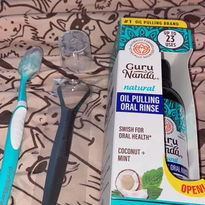Product Review of GuruNanda Cocomint Pulling Oil with 7 Essential Oils & Vitamins D, E & K2 - 8 oz from a**y