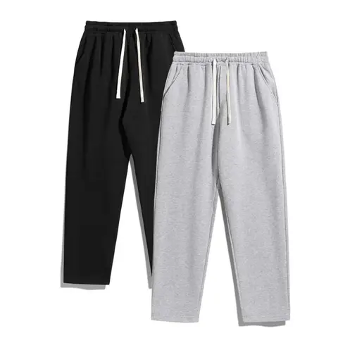 Men's Solid Fashion Sweatpants, Versatile Year Round Wear, Ideal for Autumn and Winter Wide Leg Straight Pants Casual Street Dance Pants Comfortable Winter Home Pants Plus Size Casual Sports Pants with Rivet Design Fashionable and Versatile SpringStatemen