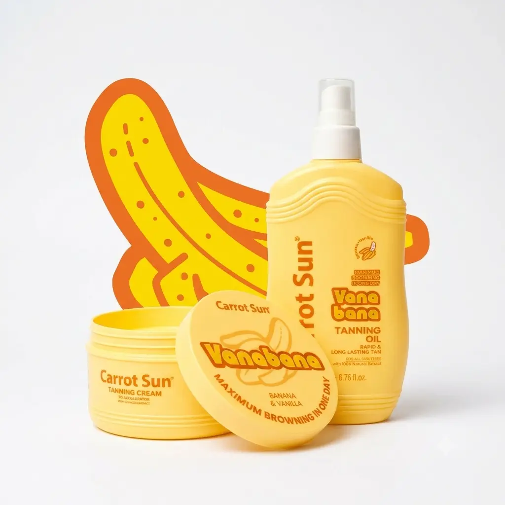 Carrot Sun – Vanabana Bundle Tanning Oil 200ml +  Tanning Cream 350ml