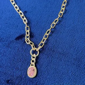YadyFineJewerly  Pink necklace (19.5 inches)
