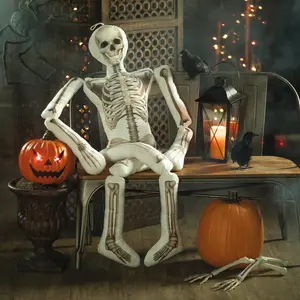 5 Ft. Halloween Stuffed Skeleton Pillow Halloween Decoration