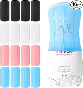 16 Pack Silicone Bottle Covers,Travel Essentials for Women,Cruise Ship Essentials,Airplane Travel Accessories Luggage Travel Size Toiletries