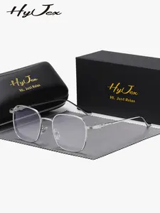 HYJEX 1 Piece Unisex Meticulous Craftsmanship Full Frame Anti Blue Light Plano Glasses Enduring Appeal Square Frame Plano Glasses
