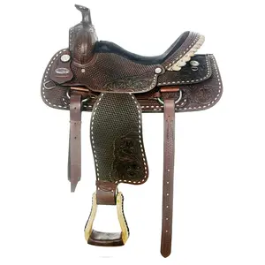 HILASON Western Horse Saddle American Leather Ranch Roping Cowboy | Hand Tooled Wade & For Horses