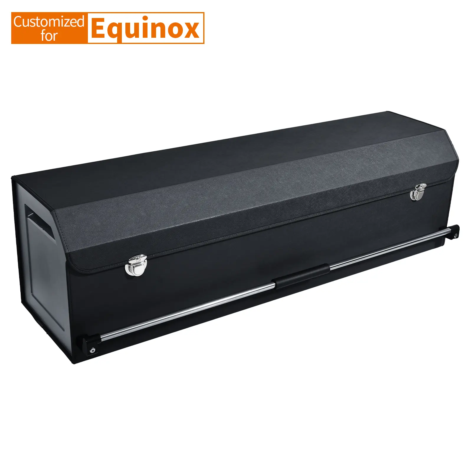 Customized Leather Car Trunk Storage Box for Chevrolet Equinox - Collapsible, Large Capacity, Lid Secure, Easy Push-and-Pull, Sturdy, Easy Access Car Organization Supplies