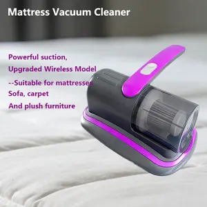 Mattress vacuum cleaner for dust mite removal, Upgraded Handheld cordless vacuum, dust cleaning, powerful vacuum bed cleaner, used for deep cleaning beds, carpets, sofas, Pet hair, and upholstered furniture