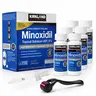 Kirkland Signature 5% Minoxidil Topical Hair Growth Tonic - 6-Month Supply with Precise Dropper Applicator, Unisex Adults Haircare, Curly/Dyed Hair Damage Repair, Thicker-Looking Solution