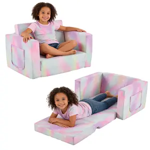 Modular Play Couch, Glow in The Dark Play Couch Kids Sofa, Nugget Couch, Convertible Children Fold Out Play Foam for kid 3+ years old excellent gift for Christmas and New Year Lounge Furniture