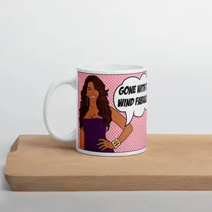 Real Housewives of Atlanta, RHOA, Kenya Moore, Gone With The Wind Fabulous Iconic Inspired Mug, Custom Printed Coffee Drinking Cup, Classic Bravo Reality TV Fan Merch, Multiple Sizes 11oz,15oz, Daily Home Office Drinkware