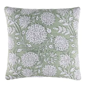 Adare Sage Quilted Pillow