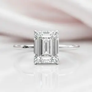 Classic Emerald Cut Solitaire Engagement Ring