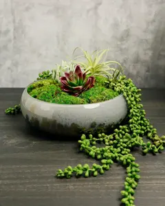 Handblown Glass Planter