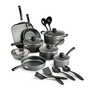 Primaware 18 Piece Non-stick Cookware Set with Pots Pans and Utensils for Everyday Cooking