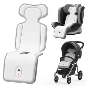 Baby Car Seat Cooling Pad, Breathable Stroller Cooling Mat with Fans, Rechargeable 10000mAh