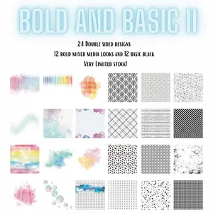 Bold and Basic Scrapbook Paper pad 12x12