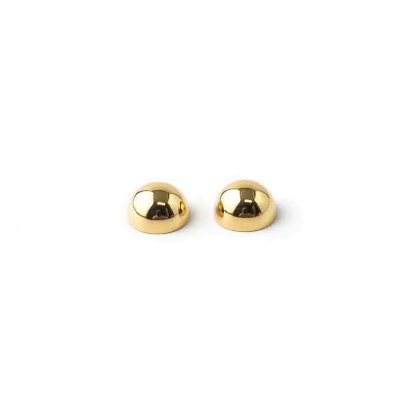 Female Alloy Ball Gold Bead Stud Earrings, Casual Daily Wear, Packs of 1