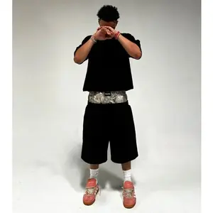 Y2K Shorts Cotton baggy camouflage double waist Embroidered sweatpants Shorts Harajuku Men Women Hip Hop High waiste Streetwear