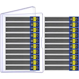 240 count Lead Refills with Plastic Box,0.7 mm HB,Break Resistant Mechanical Pencil Refills,20 Tubes
