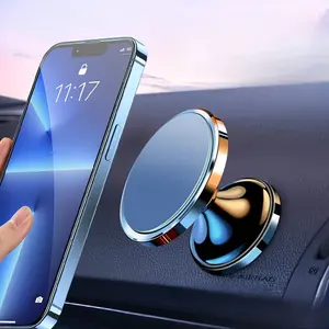 YASEENLIN 2025 Magnetic & Vacuum Suction Car Phone Holder 360° Rotation Anti-Shake Foldable Universal Fit for iPhone Android All Phones Dashboard Window Glass Adjustable Secure Hold,adjustable viewing angle