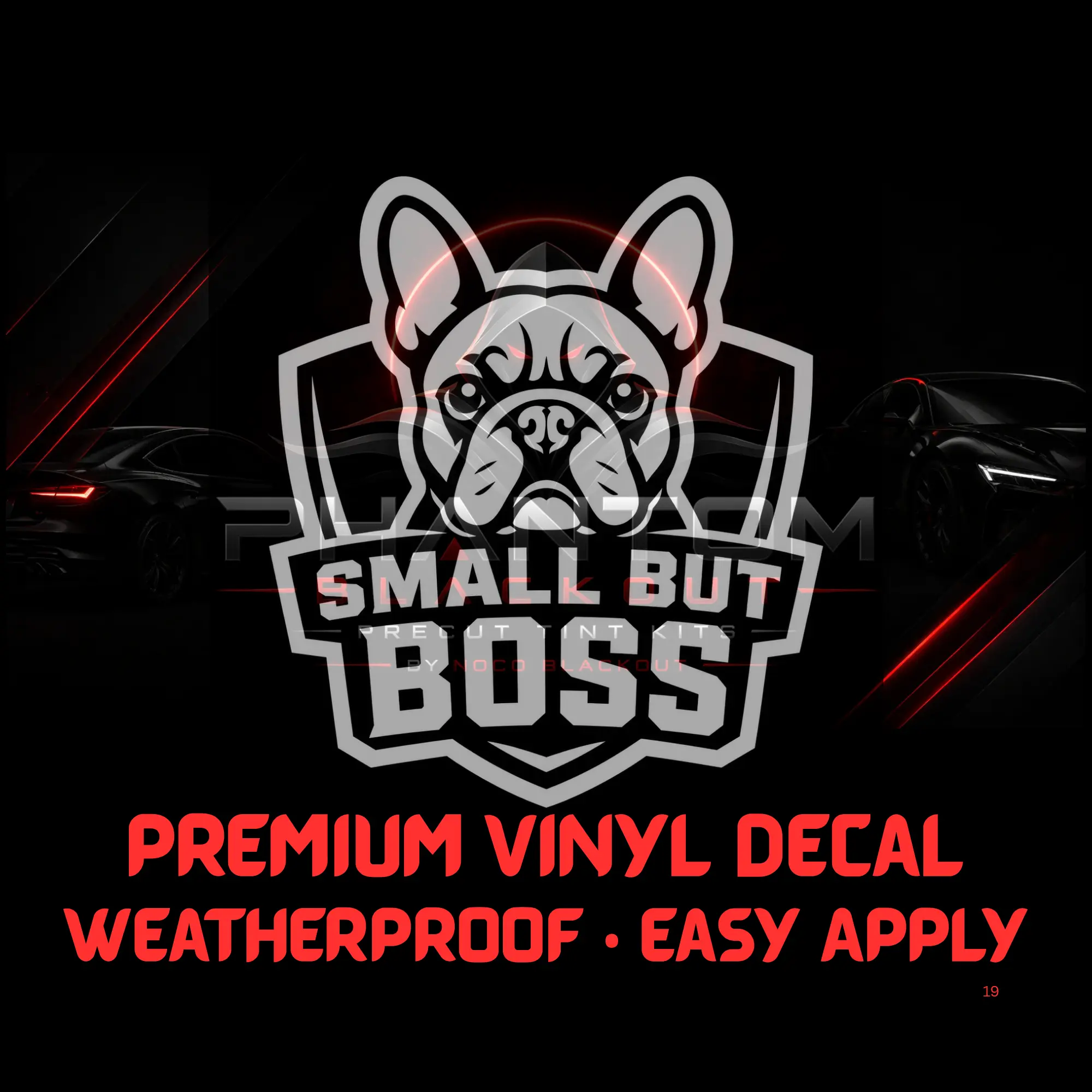 #073 - Small But Boss French Bulldog Vinyl Decal