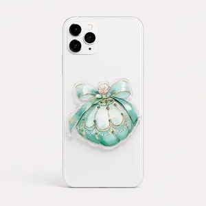 Dreamy Pearl Seashell Magsafe Phone Grip Holder, Aesthetic Pearlscent Acrylic Magnetic Phone Mount, Pop Socket Durable Y2K Girly Accessories