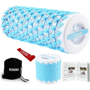 Collapsible Foam Roller for Exercise and Recovery (13 Inches), Easily Portable at 5.5 inches (Blue)