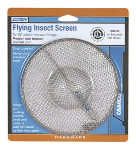 Camco 08-0233, Bug Screen - RV Appliance; Furnace Vent;