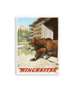 Vintage Hunting Art Man Cave Poster Western Decor Retro Print
