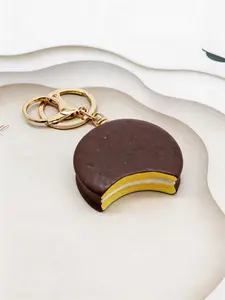 Mini Chocolate Keychain Pendant, Realistic Food Keyring, Ice Cream Chocolate Dessert Keychain, Cute Mini Food Key Ring