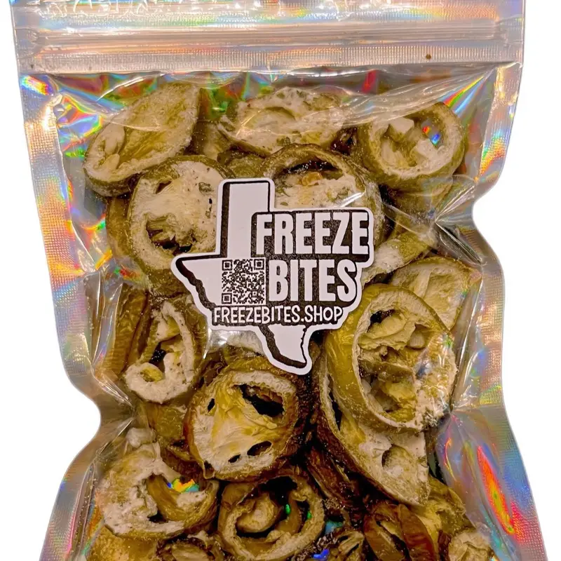 Spicy Ranch Crispy Jalapeños | Freeze-dried Crunchy Chip Ranch Flavor Dry Snack 0.6oz