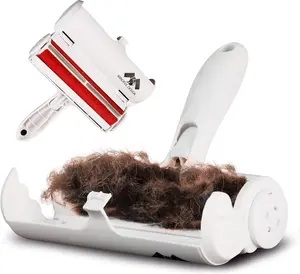 Mindful Design Roller Pet Hair Remover and Reusable Lint Roller - Cat and Dog Hair Remover for Furniture, Couch, Carpet, Clothing and Bedding - Portable, Multi-Surface Fur Removal Tool