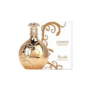 Jasmine Scented Perfume, Long-Lasting Floral Fragrance, 80ML Portable Eau De Parfum, Ideal for Daily Use, Dates, Travel, Perfect Gift