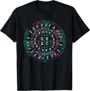 100%cotton Genetic Code Biology T-Shirt Top Casual