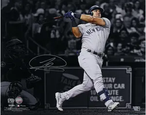 Jasson Dominguez New York Yankees Autographed 16" x 20" Home Run Spotlight Photograph - Fanatics Authentic Certified