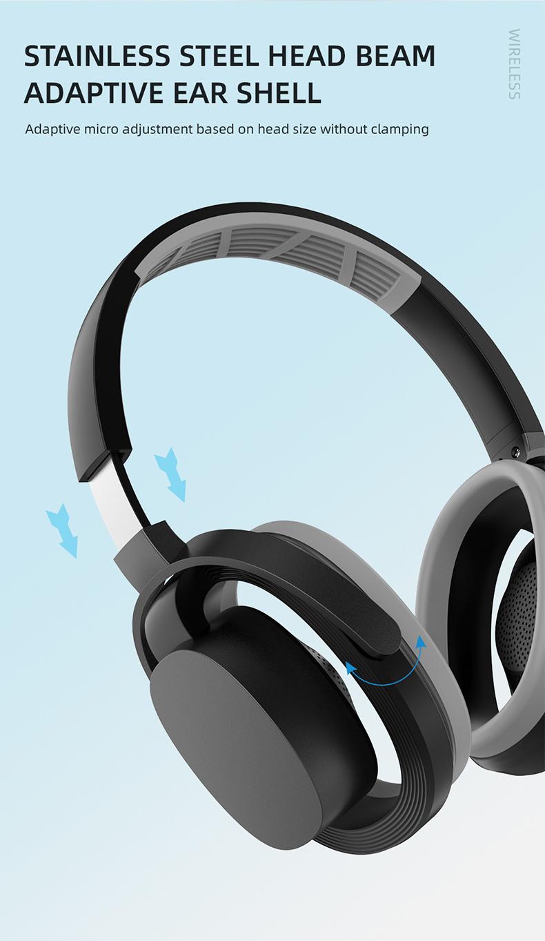ZW-083 Headset Bluetooth Headphones，Hollow Earphone Design,Outstanding Acoustic Performance Balance Technology, Low-Latency Sound Image Synchronization, Bluetooth 5.4 Stable Version, 30-Hour Battery Life, Suitable For Work Or Outdoor Activities.